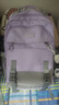 爱迪生发明家初中生书包大容量多隔层女生背包高中学生简约双肩包 K071-2 紫色 实拍图