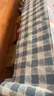 红豆原棉老粗布床单单件夏季非全棉纯棉单人凉席被单加厚宿舍双人家用 蓝大格【加厚老粗布/亲肤可裸睡】 200*230单床单【适合1.5m床】 实拍图