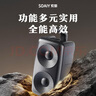 索爱（soaiy）SH36PLUS 无线蓝牙音箱麦克风大音量超重低音炮广场舞户外音响车载便携收款扩音器 双麦黑 实拍图