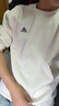 adidas情侣款宽松抓绒圆领长袖卫衣套头衫男女秋季阿迪达斯轻运动 白色   L 实拍图