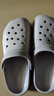利达妮（TZLDN）厚底洞洞鞋男士夏季外穿沙滩凉鞋防滑防臭eva包头拖鞋手术室专用 岩石灰【抗菌升级 顺丰直达】 42 -43【标准码】 实拍图
