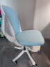 贝尔曼（berlman） 电脑椅家用办公转椅人体工学椅学生学习久坐椅子靠背舒适书桌椅 白框蓝网-万向轮-脚踏款 实拍图
