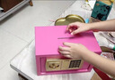 帝邦网红同款儿童密码箱存钱罐创意礼物小型家用防盗迷你密码锁钥匙锁保险柜家用全钢防盗保险箱可存钱 胭脂粉【可投币】 实拍图