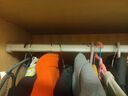 固特GUTE衣杆衣柜挂衣杆可伸缩加厚橱柜杆衣柜杆配法兰底座可定制裁切 银白色（自由伸缩）配法兰底座 大号 84cm-148cm 实拍图