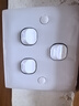 CLIPMEI86型老式开关插座面板老款按钮墙壁上家用一开带老款的多孔旧款灯 三位开关（单控） 实拍图