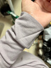 松山棉店【小暖羊轻暖衣】暖绒80保暖内衣抗静电抑菌无刺痒男女士秋衣秋裤 女士-上衣-灰紫 L （推荐女：110-125斤，男140-155斤） 实拍图