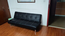 华恺之星 沙发床 两用折叠沙发多功能小户型双人位皮革沙发 HKS10黑色皮革 实拍图