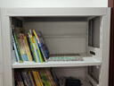 家用书架图书馆钢制落地书架置物架儿童书柜绘本架客厅简约储物架 1.8米高五层 长80*宽30cm【升级特厚】 实拍图