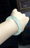 陛玉玉手镯天山翠飘绿玉镯子附鉴定证书 56-57圈口 实拍图