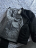 迪卡侬户外运动保暖舒适男式填充棉服夹克 黑色 2121846 XL 实拍图