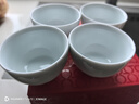 末都景德镇手工影青瓷主人杯单个杯家用雕刻陶瓷功夫茶具兰茶杯品茗杯 菊款（50ml）景德镇制 实拍图