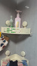有顾吸盘卫生间置物架免打孔浴室三角厕所转角置物架壁挂洗漱台收纳架 吸盘奶白双层【工艺级ABS】 实拍图