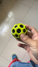 WABOBA手腕带绳飞月球可回收训练高弹力球月球石儿童成人解压实心玩具球 经典黑/天青蓝+荧光黄/经典黑 实拍图
