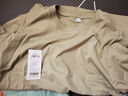重磅纯棉短袖t恤男高档纯色印花休闲基础款内搭半袖打底衫 抹茶绿 M  105-125斤 实拍图