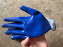 星宇 浸胶劳保手套 丁腈系列耐磨耐油耐酸碱胶皮挂胶 工业工地工作木工电工汽修建筑防护手套 6付 白纱蓝 N518【拆包卖略贵一点点】 实拍图