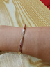 唯一（Winy）银手镯足银9999莫比乌斯镯子纯银饰品妈妈生日礼物送女友老婆款 实拍图