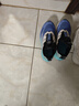 乔丹男童跑步鞋大童旋钮扣运动鞋子【轻速2.0】童鞋 冰月蓝-初音绿35 实拍图