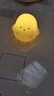 韩版可爱小鸡小夜灯卧室装饰品发光玩具幼儿园儿童生日分享小礼物 小鸡仔/白色2个装 实拍图