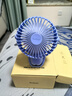 羽博（Yoobao）迷你桌面小风扇小型电风扇学生宿舍夹子风扇床上用台式风扇制冷usb充电电风扇婴儿车载户外风扇 【可充电-冰川蓝丨13H长续航丨四档风力调节】 实拍图