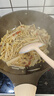 炊大皇钛盾炒锅 麦饭石色不粘锅多功能少油烟炒菜锅平底锅28cm 实拍图