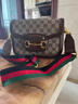 MCM&GN奢侈品女包mk女包2025新款包包轻奢大牌1955马鞍包单肩包斜挎包女 棕色小号(长22CM,高15CM) 实拍图