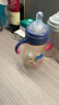 小土豆（potato）婴儿ppsu宽口径带重力球吸管奶瓶一杯3用L号6个月以上300ml冰晶蓝 实拍图