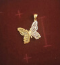 周大生黄金吊坠女足金蝴蝶首饰挂坠新年礼物送女友1.75g 实拍图