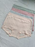 婷美（GRACEWELL）女士内裤纯棉100%全棉10A抗菌裆高腰收腹无痕提臀平角短裤大码 实拍图