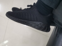 回力官方 男鞋秋冬季软底运动鞋男黑色厚网跑步鞋子男百搭透气休闲鞋 全黑/0333【厚网主推】 39 实拍图