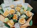 朵梓鲜花速递玫瑰花束送女朋友老婆生日礼物全国同城配送 11朵香槟玫瑰花束一生所爱 实拍图