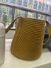 无印良品（MUJI）纸编水桶状编织斜挎包 托特包小 新款 夏季 实用 大气 礼物 实拍图
