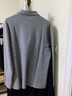 梦特娇（MONTAGUT）长袖POLO衫男士春季翻领新疆棉亲肤商务休闲T恤 灰色 L(50) 实拍图