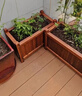 德沃多肥料防腐木花箱户外花盆特大号种菜箱种植箱花槽庭院盆景种植盆花池箱 平板款长40*宽20*高25cm 实拍图
