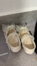 G.DUCKKIDS小黄鸭女童公主鞋2025夏季儿童皮鞋水晶鞋宝宝单鞋百搭软底舞蹈鞋 米白色-2025年新款 23 内长14.5cm 实拍图