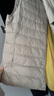 雪中飞经典新款基础舒适轻薄羽绒便捷短款保暖羽绒小马甲轻盈便携舒适 浅亚麻|7100-女 L 170/92A 实拍图