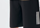 阿迪达斯短裤男夏季透气薄款宽松休闲运动梭织五分裤 黑/白 1CS-BW  M  实拍图