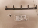 德力西（DELIXI）挂衣架壁挂门后挂衣钩免打孔进门玄关强力粘贴排钩衣帽钩子76 枪灰色挂衣钩五钩 1只 实拍图