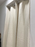 宿舍布衣含伸缩杆免打孔门帘过道遮光防蚊隔断帘挡风空调卧室厨房试衣间帘 丝绒麻-淡雅米 【适合门框宽1.1-1.5】帘高2.2米 实拍图