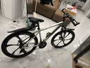 凤凰自行车成年人男女变速自行车青少年单车越野公路车学生山地自行车 铝架/蓝图变速/正新轮胎/六刀灰 24速26寸【适合155-185cm】 实拍图