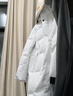 鸭鸭（YAYA）王一博同款冰壳系列户外极寒羽绒服男士新款长款情侣加厚女外套 米白色-YE5B000656A L /175(建议135-155斤) 实拍图