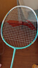 李宁（LI-NING）羽毛球拍全碳素单拍高碳系列超轻4U进阶训练比赛拍青碧绿 已穿线 实拍图