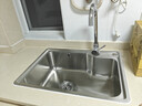 欧琳（OULIN）水槽单槽套餐304不锈钢水槽 厨房洗碗洗菜盆铜龙头套餐单槽 加厚 实拍图