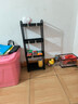 小推车置物架落地卫生间多层厨房移动零食蔬菜卧室床头收纳储物架 【四层】黑色送4轮【买一赠一】 【活动中】 实拍图