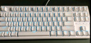 RK R87机械键盘电竞游戏专用电脑办公有线客制化87键青轴茶轴银轴全键热插拔白色 白色-冰蓝光-有线单模 青轴(50gf段落) 实拍图