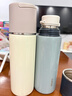 苏泊尔（SUPOR） 保温杯316L不锈钢大容量水杯学生保温杯男女士车载户外便携杯子 奶白色【茶滤款】500ml 实拍图