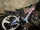 永久山地自行车成人山地车学生铝合金变速油碟刹内走线男女士单车赛车 三刀/炫彩粉/竞速轴承/一体轮毂 24寸【适合：140-170cm】 24速【定位变速器】 实拍图