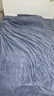 南极人（Nanjiren）可拆洗被子冬季加厚秋冬被棉被冬季被子被芯+四件套+枕芯被褥全套 可拆洗棉绒宝蓝【被套+被芯】 150x200cm【速热保暖约6斤】 实拍图