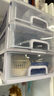 京东物流 书桌杂物文件收纳盒加厚抽屉式桌面办公品置物架收纳柜 大号 【白架+白透明抽屉】 3层 实拍图