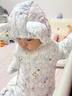 巴拉巴拉童装婴儿连体衣轻薄羽绒服宝宝衣服2025冬装抱衣爬服男童女童萌趣 白蓝色调-白鸭绒 100 cm-充绒量53g 实拍图