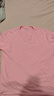 棉致t恤男纯棉潮流纯色小白宽松休闲短袖百搭情侣上衣 粉色 L 实拍图